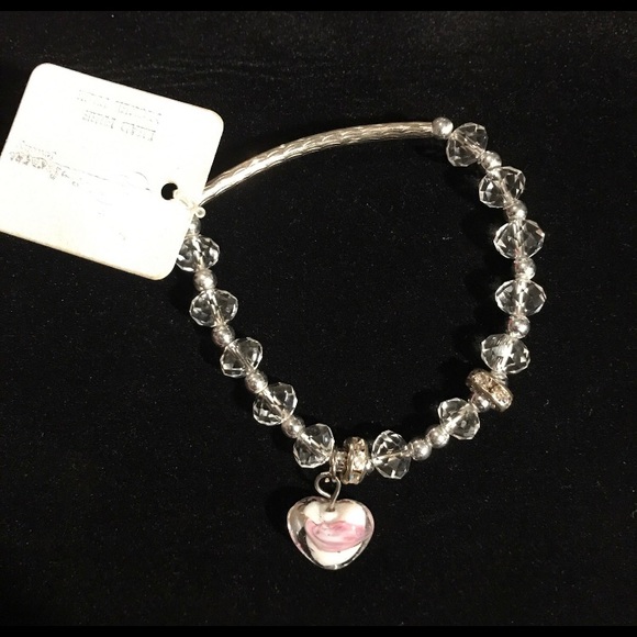 Custom Made Heart Charm Bracelet - Picture 2 of 3